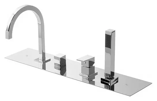 Смеситель Bandini Ice Cube 766.440/02 Cr на борт ванны