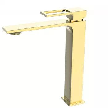 Смеситель BelBagno Luce LUC-LMC-ORO-W0 для накладной раковины золото