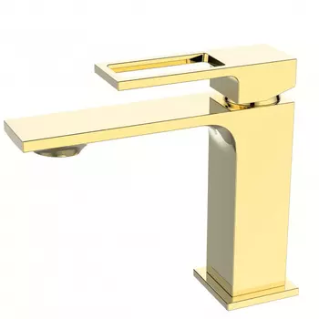 Смеситель BelBagno Luce LUC-LVM-ORO для раковины золото