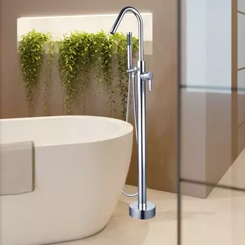 Смеситель Boch Mann BM9652 Sella для отдельностоящей ванны, цвет хром, латунь