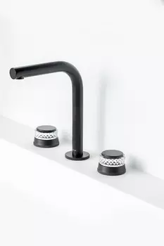 Смеситель Boheme Aura 152-B-A для раковины, черный матовый