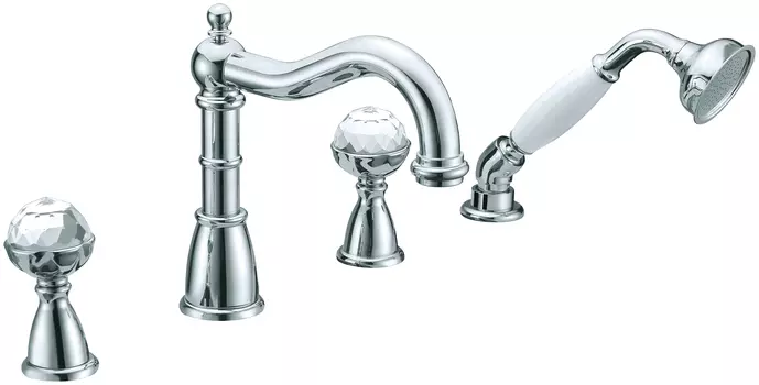 Смеситель Boheme Brillante 393 на борт ванны