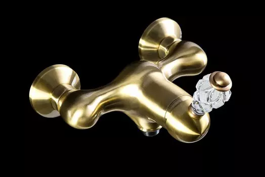 Смеситель Boheme Crystal 304-CRST для душа, бронза