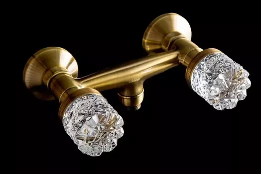 Смеситель Boheme Crystal 314-CRST для душа, бронза