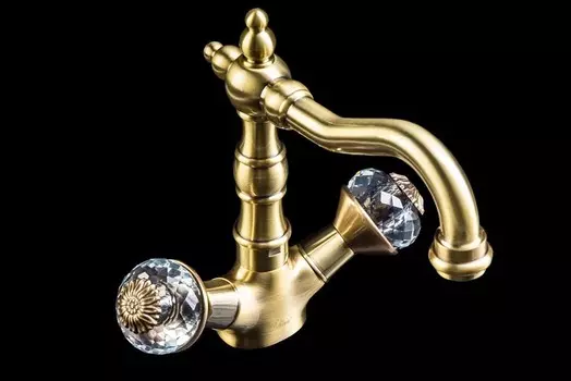 Смеситель Boheme Flora 312-FL для раковины высокий, бронза