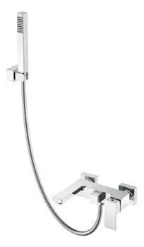 Смеситель Boheme Qubic 473-CR для ванны с душем, хром