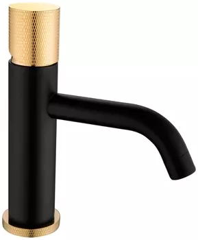 Смеситель Boheme Stick 121-BG.2 для раковины, black touch gold