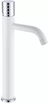 Смеситель Boheme Stick 122-WCR для раковины, white diamond chrome