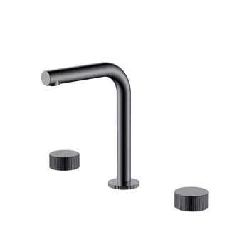 Смеситель Boheme Stick Linea 152-SGM.3 для раковины, графит глянец