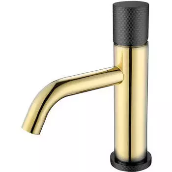 Смеситель Boheme Stick Touch 121-GB.2 для раковины, золото/черный