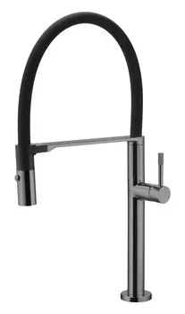 Смеситель Boheme Uno 114-SGM для кухни, shine gun metall
