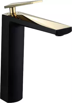 Смеситель Boheme Venturo 382-B для раковины, черный, золото