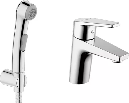 Смеситель Bravat Line F15299C-2 для раковины, с гигиеническим душем