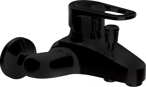 Смеситель Bravat Loop F6124182BM-01-RUS для ванны с душем, черный