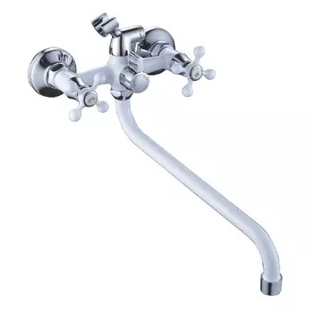 Смеситель Cron CN2208-8 для ванны с душем белый