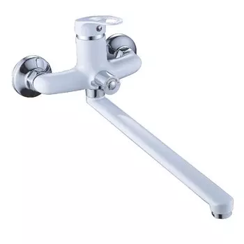 Смеситель Cron CN2213-8 для ванны с душем хром/белый