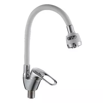 Смеситель Cron CN4304 для кухни белый