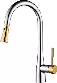 Смеситель D&K Rhein Schiller DA1462504A для кухонной мойки, золото