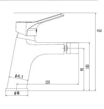 Смеситель для биде ESKO Eiger EG 45 хром