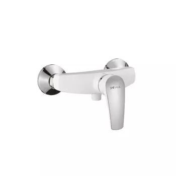 Смеситель для душа Shevanik S5016F белый/хром
