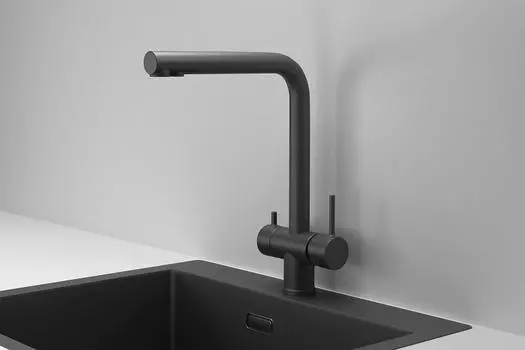 Смеситель для кухни Granula Kitchen Space 7011 черный матовый