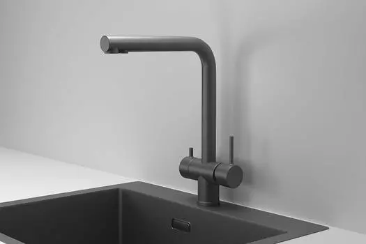 Смеситель для кухни Granula Kitchen Space 7011 графит матовый