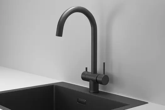 Смеситель для кухни Granula Kitchen Space 7104 черный матовый