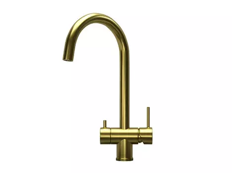 Смеситель для кухни Granula Kitchen Space 7104 золото сатин