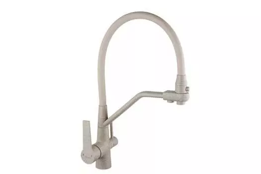 Смеситель для кухни Oute T60 T603BK-302 с гибким изливом песочный