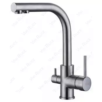 Смеситель для кухонной мойки 1718-2 NICHEL никель