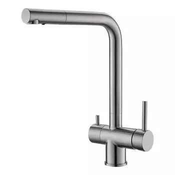 Смеситель для кухонной мойки Alveus Aquila Sat сатинированная сталь