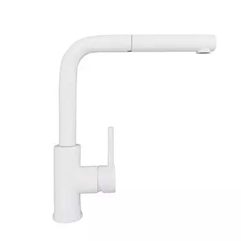 Смеситель для кухонной мойки Alveus Zeos-P Monarch White Matt белый