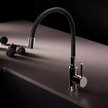 Смеситель для кухонной мойки Am.Pm X-Joy S F85B07602 хром, черный