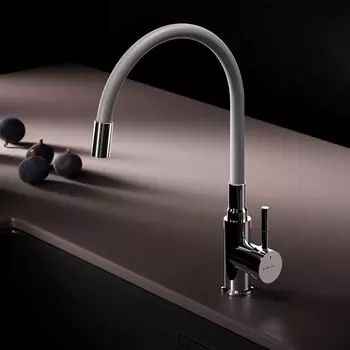 Смеситель для кухонной мойки Am.Pm X-Joy S F85B07605 хром, серый