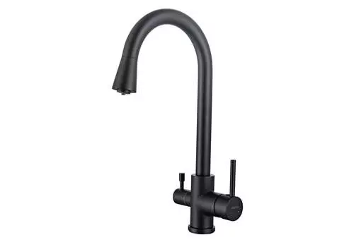 Смеситель для кухонной мойки Aquatek Вега AQ1085MB черный матовый