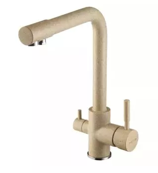 Смеситель для кухонной мойки Aquaton Руан песочный