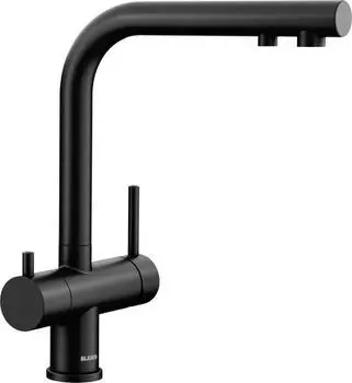 Смеситель для кухонной мойки Blanco Fontas II Silgranit черный матовый