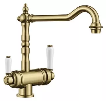 Смеситель для кухонной мойки Blanco Sora полированная латунь