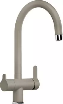 Смеситель для кухонной мойки Blanco Trima Silgranit с краном для питьевой воды, серый беж