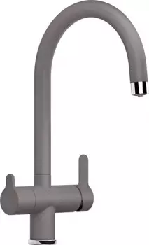 Смеситель для кухонной мойки Blanco Trima Silgranit с краном для питьевой воды, алюметаллик