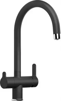 Смеситель для кухонной мойки Blanco Trima Silgranit с краном для питьевой воды, антрацит