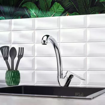 Смеситель для кухонной мойки BOOU B8274-10F хром