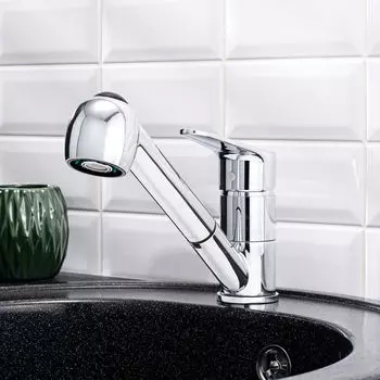 Смеситель для кухонной мойки BOOU B8282-8 хром