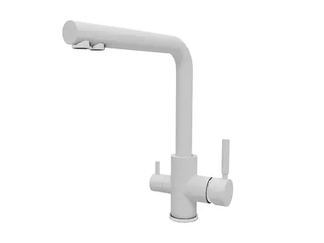 Смеситель для кухонной мойки Dr. Gans Акцент белый