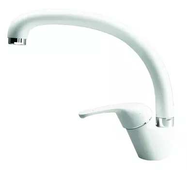 Смеситель для кухонной мойки Dr. Gans Рондо белый