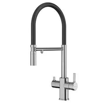 Смеситель для кухонной мойки Elghansa 56F5511 хром/черный