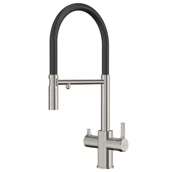 Смеситель для кухонной мойки Elghansa 56F5511-Steel нержавеющая сталь