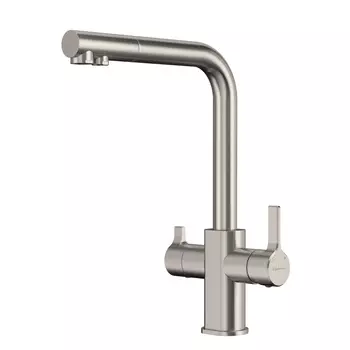 Смеситель для кухонной мойки Elghansa Kitchen Pure Water 56A5511-Steel, серый