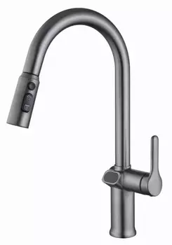 Смеситель для кухонной мойки ESKO K15GMLED оружейная сталь