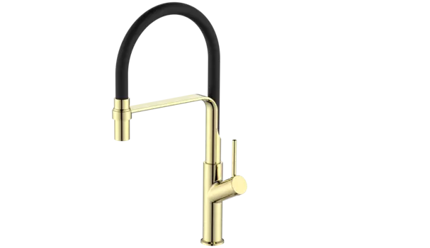 Смеситель для кухонной мойки ESKO K50GB золото, черный